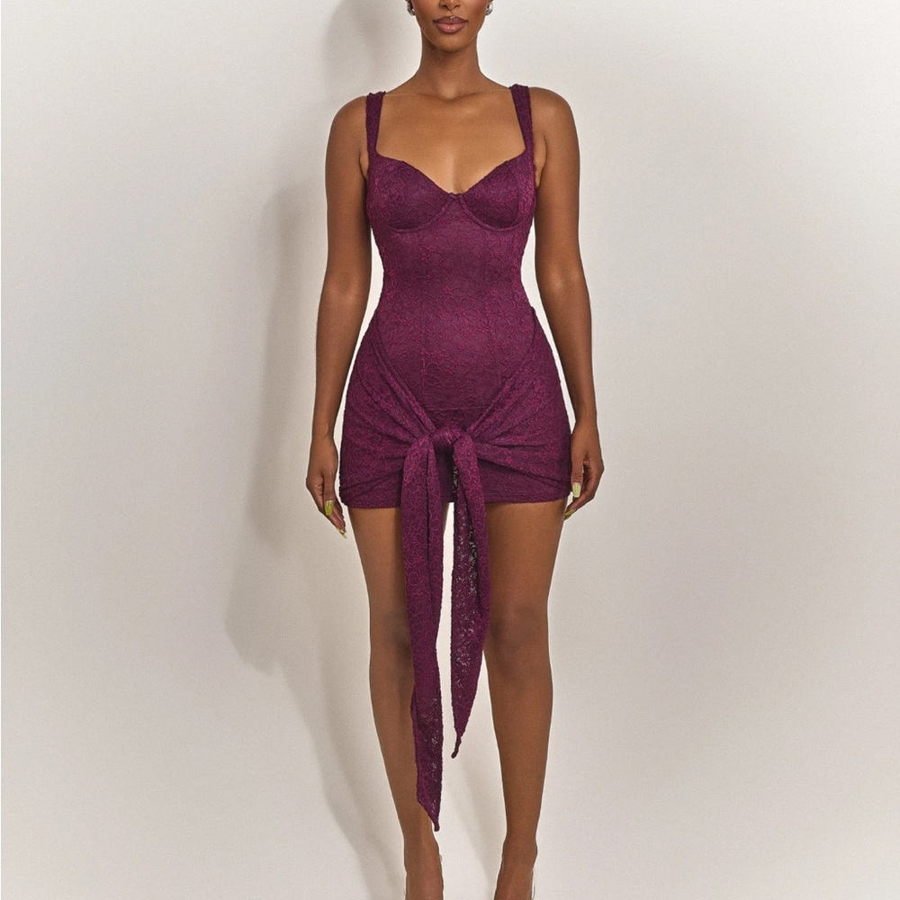 Elegant Purple Mini Dress
